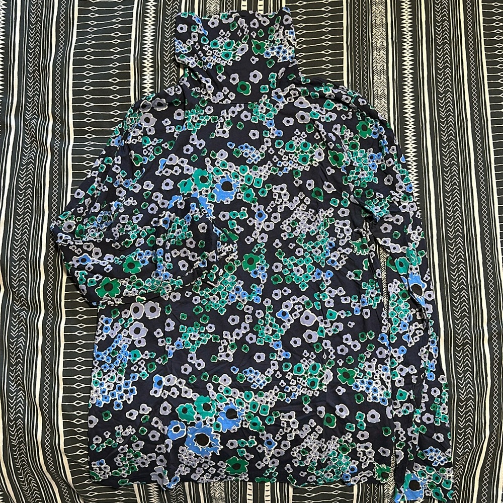 J. Crew Printed Turtleneck